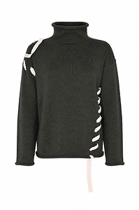 Alpha Studio Ribbon Detail Knitted Sweater