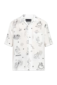 Allsaints Terra Printed Short-Sleeve Shirt