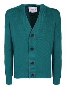 Amaranto V-Neck Buttoned Cardigan
