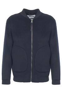 Amaranto Zipped Bomber Jacket