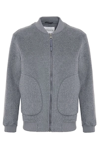 Amaranto Zipped Bomber Jacket