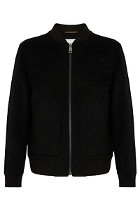 Amaranto Zipped Bomber Jacket