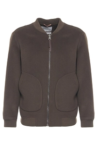 Amaranto Zipped Bomber Jacket
