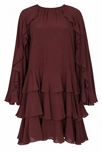 Alpha Studio Ruffled Tiered Dress
