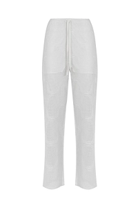 Alpha Studio Sheer Drawstring Pants