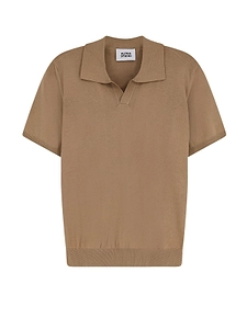 Alpha Studio Short-Sleeve Knitted Polo Shirt