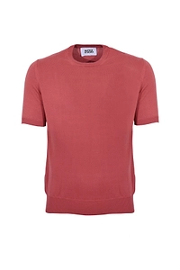 Alpha Studio Short-Sleeve Knitted Sweater