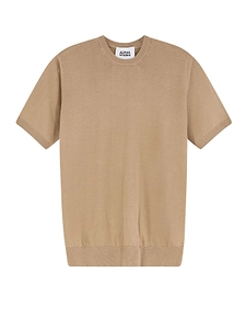 Alpha Studio Short-Sleeve Knitted Top