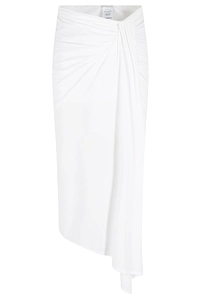 AmazuÌN Emma Draped Asymmetric Skirt