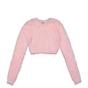 Ambush Cropped Crewneck Knitted Jumper