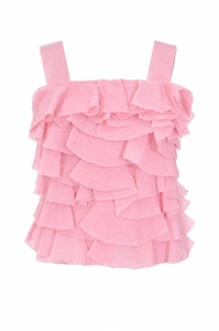 Alpha Studio Tiered Ruffle Top