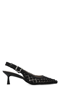 Allsaints Violet Woven Slingback Pumps
