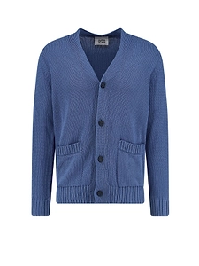 Alpha Studio V-Neck Patch Pocket Cardigan
