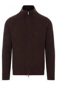 Alpha Studio Zip-Up Knitted Jacket
