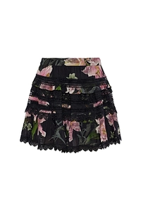 Allsaints Zora Lace-Trim Mini Skirt