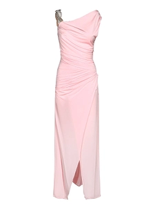 Amen Draped One-Shoulder Dress