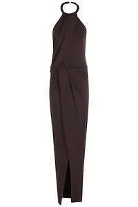 Amen Draped Halterneck Dress