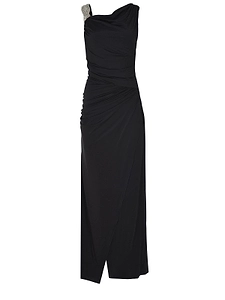 Amen Draped One-Shoulder Dress