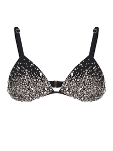 Amen Rhinestone Triangle Bralette