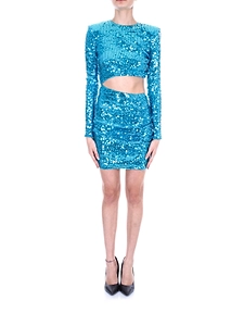 Amen Sequin Embellished Mini Dress