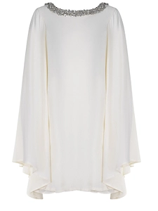 Amen Rhinestone Trim Kaftan Dress