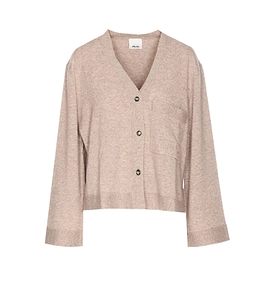 Allude Buttoned V-Neck Cardigan