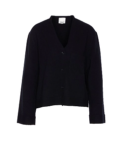 Allude Buttoned V-Neck Cardigan