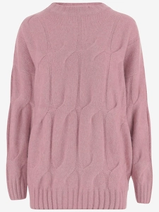 Allude Cable-Knit Cashmere Silk Sweater