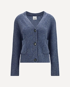 Allude Buttoned V-Neck Cardigan