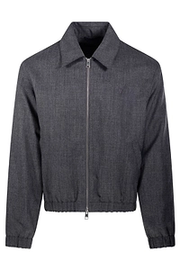 Ami Ami De Coeur Collared Zip-Up Jacket