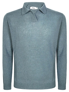 Altea Open Collar Knitted Polo Shirt