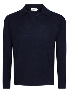 Altea Open Collar Knitted Polo Shirt