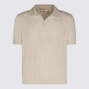 Altea Open-Knit Short-Sleeve Polo Shirt