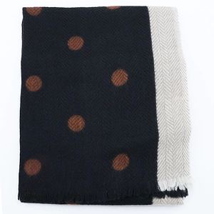 Altea Polka Dot Herringbone Scarf