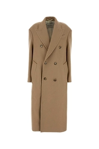 Ami Paris Double-Breasted Long Coat