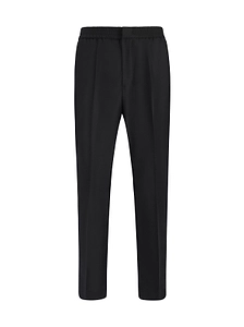 Ami Paris Mid-Rise Straight Leg Trousers