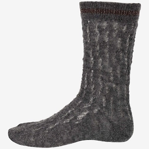 Alto Milano Perforated Lurex Trim Socks