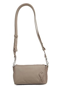 Ami Paris Logo Patch Box Marcel Shoulder Bag
