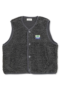 American Vintage Kids Fleece Button Vest