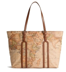 Alviero Martini Geo Map Tote Bag