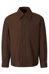 Ami Paris Long Sleeved Press-Stud Overshirt