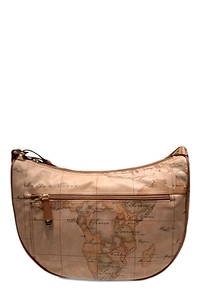 Alviero Martini Geo Soft Medium Halfmoon Crossbody Bag