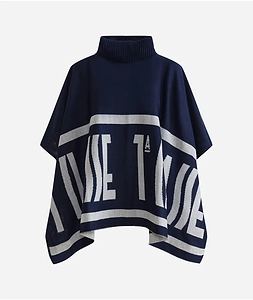 Alviero Martini Logo Knit Poncho