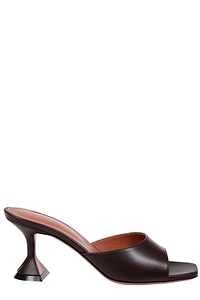 Amina Muaddi Square Toe Heeled Sandals