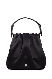 Amina Muaddi Vittoria Embellished Satin Tote Bag
