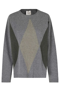 Alysi Argyle Knitted Jumper