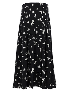 Alysi Abstract Print Midi Skirt