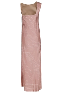 Alysi Asymmetric Printed Maxi Dress