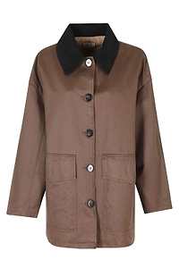Alysi Boxy Button-Front Coat