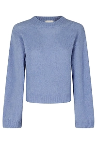 Alysi Crew-Neck Mohair Knitted Sweater